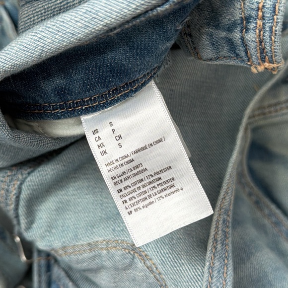 American Eagle Outfitters Light Blue Denim Overalls - Picture 6 of 8